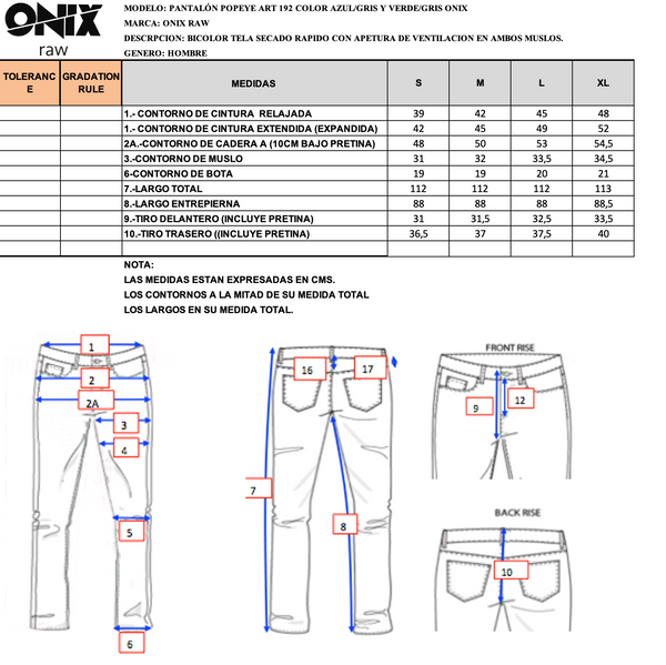 Pantalón Popeye Verde Gris