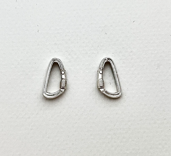 AROS PLATA MOSQUETON  1 CM