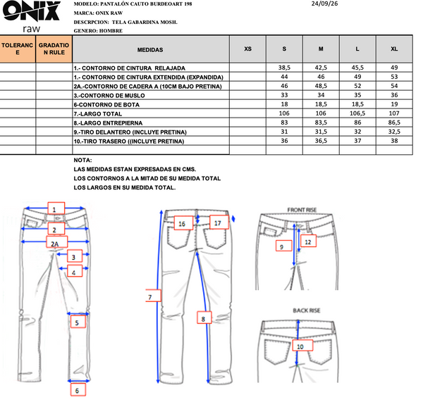 Pantalón Cauto Burdeo