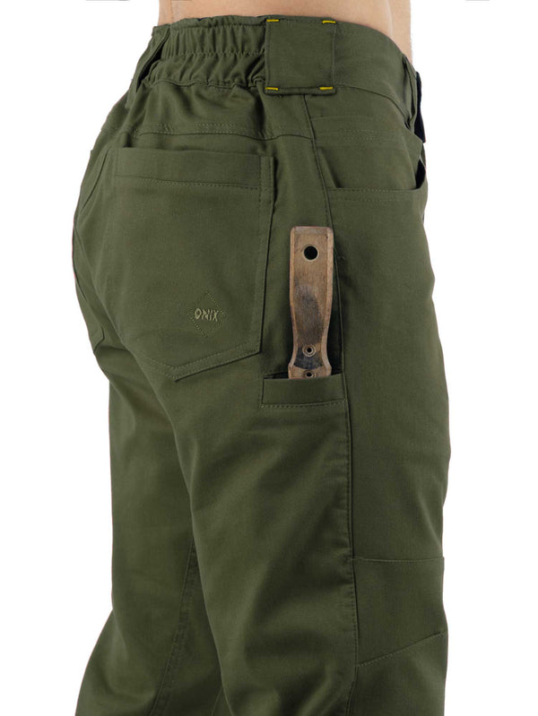 Pantalón Trapecista Musgo