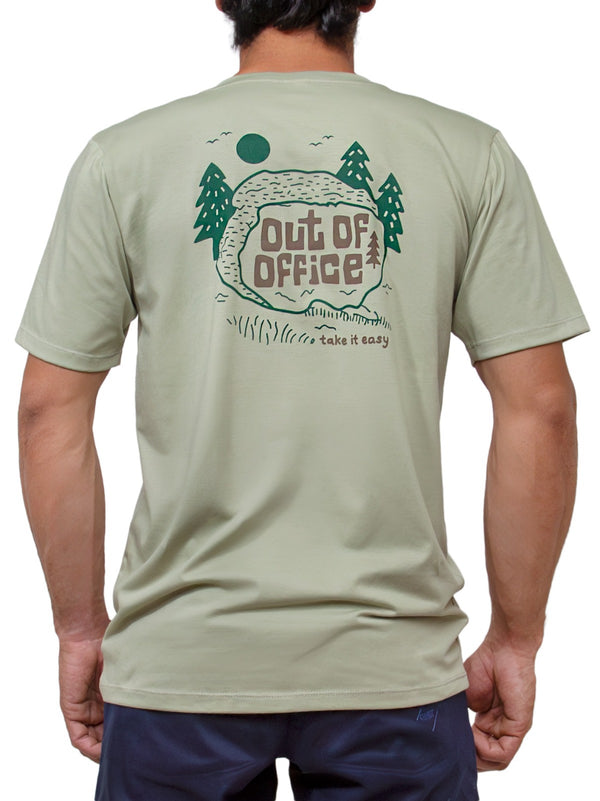 Polera V11 Verde ⚡ Out Of Office